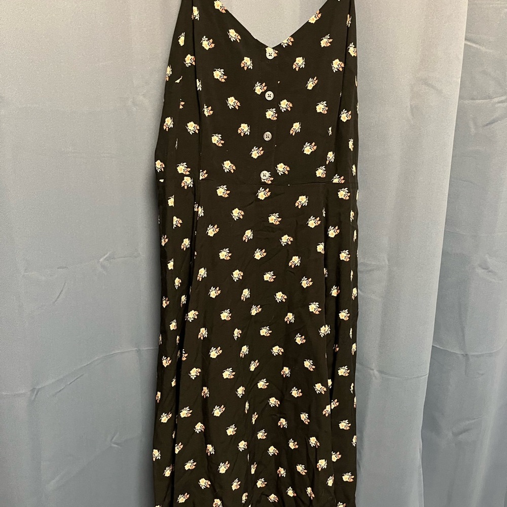 GAP Black Dress with Floral Accents